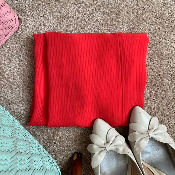 Vintage Sheer Red California Skirt - Picture 12 of 13